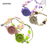 GAOXI75DC Star Heart Chain Watch, Pendant Adjustable Bracelet Watch, Fashion Dopamine Beaded Quartz 