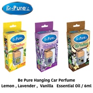 Be Pure Hanging Car Perfume   Essential Oil / 6ml ( Lemon , Lavender , Vanilla )