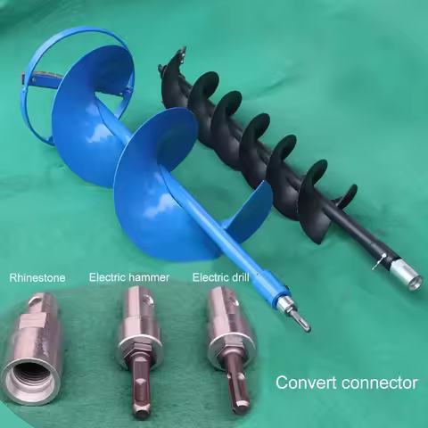 Drill Bit Earth Auger head Bit SDS Square Auger Drill Arbor Earth Drill Bit Adapter SDS Arbor for El
