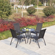 Garden Balcony Courtyard Iron Art Courtyard Leisure Table Chair Umbrella Rattan Chair Outdoor Table 