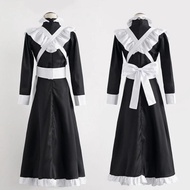 costume costum baju maid dress cowok / maid cosplay oufit 19 panjang