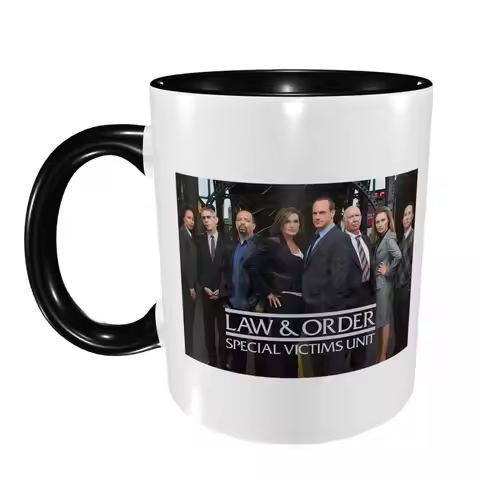 Law And Order SVU Merch Mug Funny Ceramic Coffee Cups Tea Mugs Milk Cup Drinkware Gift for Woman Man