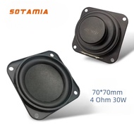 SOTAMIA 2Pcs 70mm Subwoofer Super Bass 4 Ohm 30W High Power Multimedia Waterproof Speaker DIY Blueto