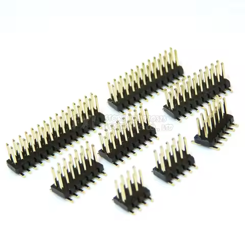 SMT 1.27mm 1.27 Double Row Male Breakaway PCB Board Pin Header Connector Pinheader 2*3/4/5/6/7/8/10/
