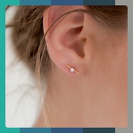 [leeENoir] Pearl Stick Earring (925silver)(14K gold)