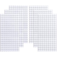 Vkey 1008pcs 0.39in Diameter Sticky Back Coins Hook Loop Self Adhesive Dots White