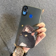 Case For VIVO Y91 Y91i Y93 Y95 Y91s Y90 Y1s Shockproof Transparent Back Cover Cartoon Cat Pattern Mo