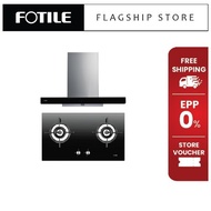 FOTILE EMS9028 Chimney Hood + FOTILE GHG78211 Built-In Gas Hob