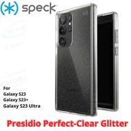 Speck Presidio Perfect-Clear Glitter Case for Galaxy S23+