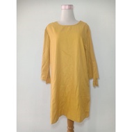 YELLOW BLOUSE OVERSIZE BLOUSE YELLOW TOP (SIZE L)