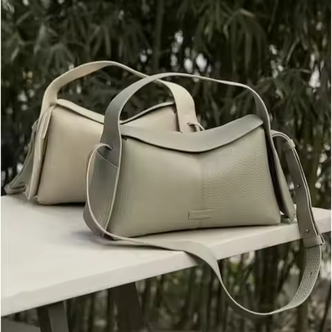 Songmont Hanging Ear Series Eaves Bag Designer New Head Layer Cowhide Commuter Handheld Crossbody Ho
