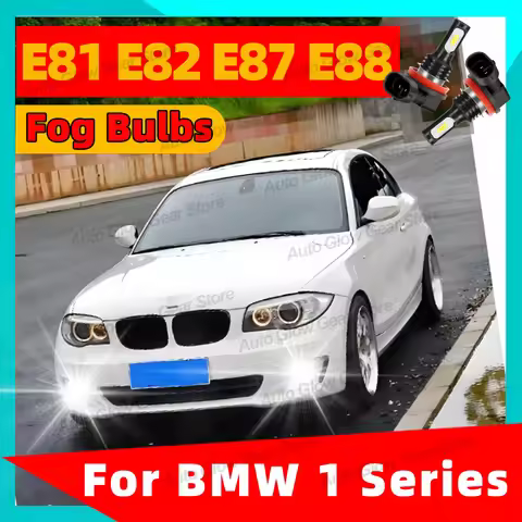 2Pcs 6000K CSP 3570 Led Car Fog Lamp For BMW 1 Series E81 E82 E87 E88 LED Auto Front Fog Light Bulb 