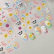Summer Fresh Smiley Face Manicure Sticker M-1446 Cartoon Childlike Vitality Smiley Heart Cherry Nail