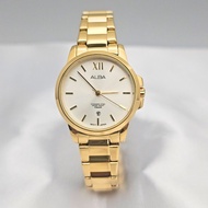 ALBA japan นาฬิกาข้อมือผู้หญิง รุ่น AH7M02X1 สายสแตนเลส สีทอง รับประกัน 1ปี