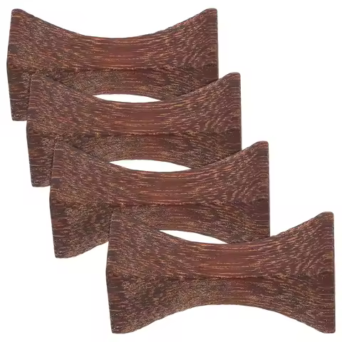 4Pcs Wood Chopstick Rest Rustic Cutlery Holder Stable Spoon Fork Chopsticks Stand Dining Table Acces
