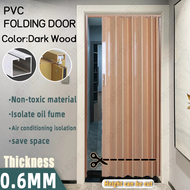 PVC folding door PVC sliding door Interior partition track door Kitchen door Bathroom door Accordion