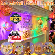 6M 20LED 8Modes Diwali Lights LED Fairy Lights Diwali Light Outdoor Curtain String Lights Deepavali 
