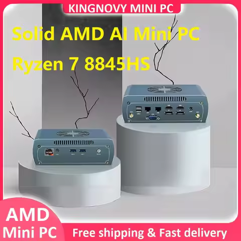 FU03 AMD Ryzen 7 8845HS Gaming Mini PC DDR5 Firewall PC R5 7640HS 2*NVME 2*2.5G LAN Desktop Industri