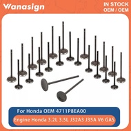 Engine Intake Exhaust Valves Set Fit 3.2 3.5 L For Honda Acura Ridgeline Odyssey 3.2L 3.5L J32A3 J35