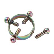 1set (2pcs) Non Piercing Nipple Nipple Rings Non Tindik Puting Palsu Cincin Puting Grosir Dan Eceran