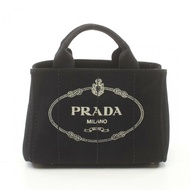 【日本直送】 PRADA PRADA CANAPA 卡納帕 迷你款 手包 托特包 帆布 黑色