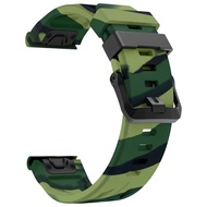 Garmin Descent Mk3i Mk2i Mk2 G1 G2 Camouflage Strap Silicone Quick Release 22mm 26mm Soft