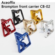 Aceoffix  For Brompton Front Carrier Bag Carrier Block 73g Ultra Light Aluminum Alloy CB-02