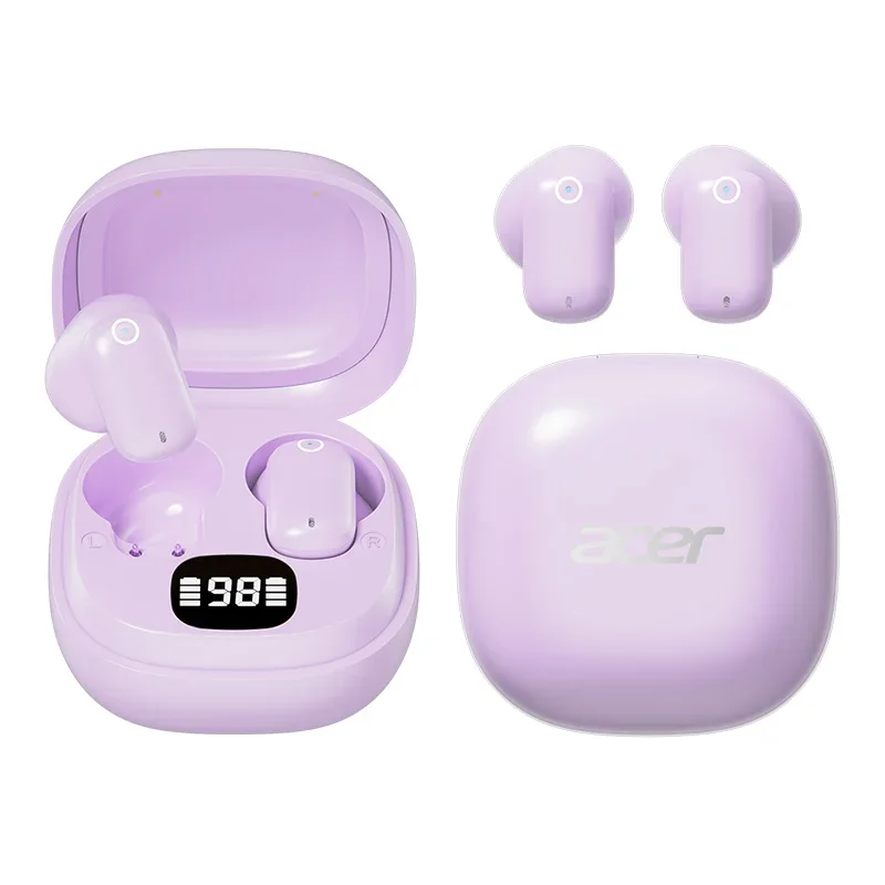 NEW Acer OHR501 ANC Wireless TWS Earphone Bluetooth 5.4 Active Noise Cancellation Headset ENC HD Cal