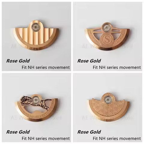 Rotor NH35 Rotor Rose Gold Watch Movement Rotor Parts