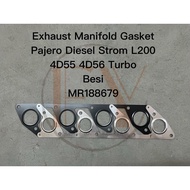 EXHAUST MANIFOLD GASKET MITSUBISHI PAJERO DIESEL STROM L200 4D55 4D56 TURBO BESI (MR188679)