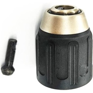 N472497 Chuck 1/2", komponen skru hitam N092854 Sesuai untuk chuck gerudi gantian DeWalt DCD771 DCD7