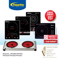 PowerPac Ceramic Cooker Steamboat (Any Pot), 2000 Watts (PPIC880/ PPIC832/ PPIC836/PPIC831A/PPIC862A