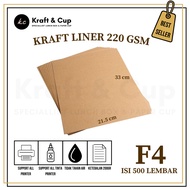 Kraft Paper F4 Liner 200 gsm Contents 500 Sheets / Kraft Paper Chocolate Liner 200 gsm