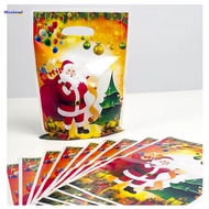 10pcs Christmas Gift Bags Packing PVC Bag Festival Packing