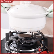 Aofeng✥【High Quality】 Milk Pot Holder Non Slip Cast Iron Wok Support Ring with Box Gas Stove Accessories for 4 Claw 5 Claw Gas Stove Burner Cooker Hob