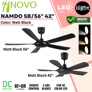 Regair Inovo NAMDO / NAMDO LED 42 56 Inches DC Motor 8F+8R Speed Remote Control 3C LED 5 Blades Ceil