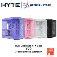 HYTE Y70 Dual Chamber ATX PC Case - Blac k/ Snow White / Taro Milk / Strawberry Milk / Blueberry Mil
