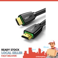 [sgstock] UGREEN 4K HDMI Cable Braided High Speed HDMI 2.0 Cord 18Gbps with Ethernet Support 4K 60Hz HDCP 2.2 ARC 3D Com