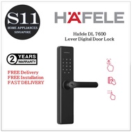 Hafele DL 7600  Mortise Digital Door Lock + 2 Years Local Manufacturer Warranty + FREE INSTALLATION &amp; FREE DELIVERY