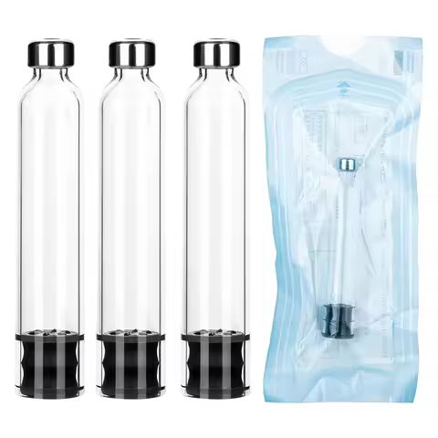 3 ml Sterile Vials with Dropper Sealing Cartridge Clear Empty Glass Bottles Cartridge for Injection 
