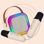 K12 Mini Karaoke Wireless Audio Speaker Bluetooth Microphone Portable Home KTV Karaoke Machine RGB