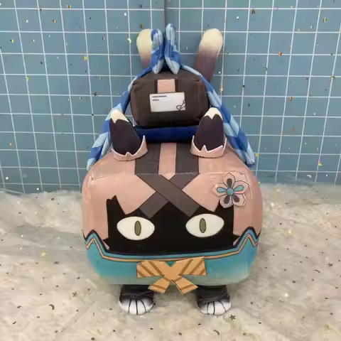 Genshin Impact Kirara Cat Cosplay Plush Dolls 30cm Kirara Costume Cartoon Cute Dolls Kids Birthday G