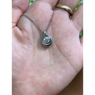 2hand diamond necklace with birthday stone