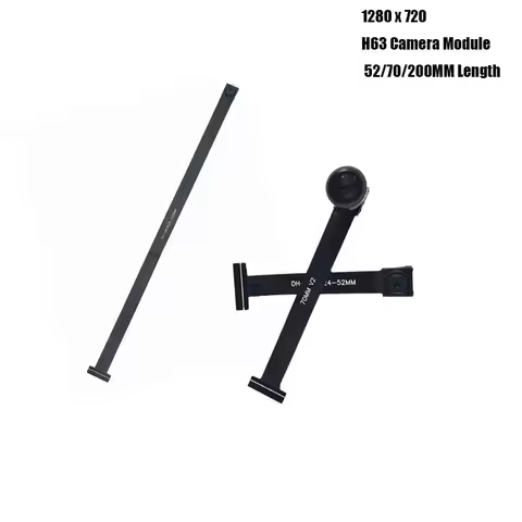 5Pcs/Lot 1MP H63 Camera Module FF 80 Degrees1280 x 720 MIPI SPI DVP 24/28 Pin 52/70/200MM Length Int