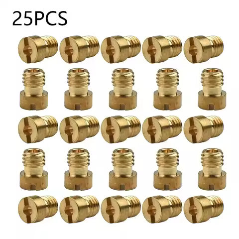 25Pcs Main Jet Nozzles 55-115 M5 For Dellorto PHBG 21 19.5 19 SHA 13 14 15 16 19 20 SHBC 19 5mm Carb