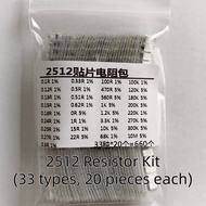 SMD Resistor Kit 0402 0603 0805 1206 8P4R 0603*4 Resistor Network Kit