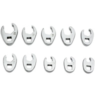 [CL] 10Pcs 3/8Inch Drive Crowfoot Wrench 10 to 22mm Metric Foot Open End Spanner