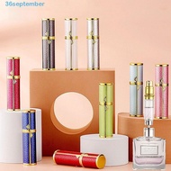SEPTEMBER Bottom-filled Perfume Bottle, Luxury Fragrance 5ml Real Leather Spray Bottle, Portable Col