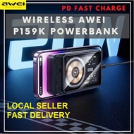 SG STOCK Wireless Charging Awei P159K 10000mAh Magnetic Powerbank
