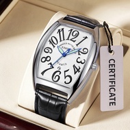 ((Ready Stock) watch Barrel-Shaped Men's Watch Kingston Brand Wrist Watch Luminous Watch Men's Watch